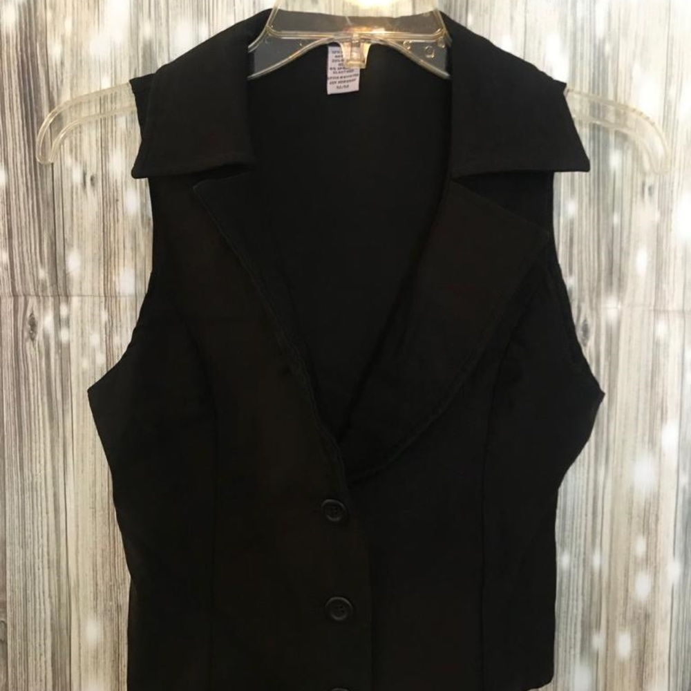 Womens black Fashion Vest size medium